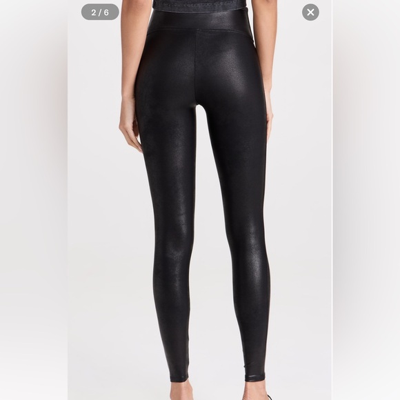 Spanx Faux Leather Leggings Color: Black Size: XSmall - Picture 3 of 10